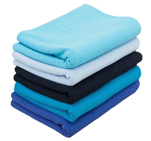 Baumwoll - Bündchenstoff Bündchen SET Pakete Schlauchware Blautöne - 5 x 25 cm x 35/70 cm Baumwoll - Bündchenstoff Bündchen SET Pakete Schlauchware Blautöne - 5 x 25 cm x 35/70 cm von Nadeltraum