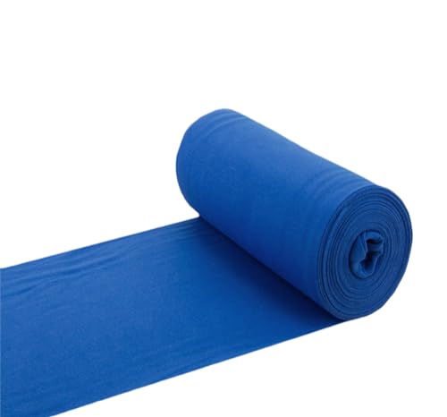 Baumwoll - Bündchenstoff Bündchen Schlauchware königsblau hell - Meterware ab 25 cm x 35/70 cm - Stoff zum Nähen von Nadeltraum