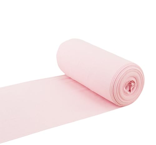 Baumwoll - Bündchenstoff Bündchen Schlauchware rosa meliert - Meterware ab 25 cm x 35/70 cm - Stoff zum Nähen von Nadeltraum