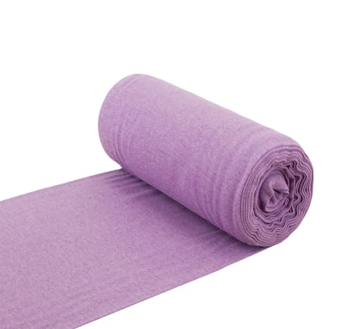 Baumwoll - Bündchenstoff Bündchen Schlauchware violett meliert - Meterware ab 25 cm x 35/70 cm - Stoff zum Nähen von Nadeltraum