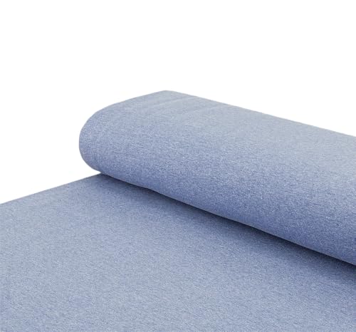 Baumwoll Sweatstoff Stoff angeraut Alpeenfleece kuschelweich einfarbig kobalt - Meterware ab 25 x 150 cm - Stoff zum Nähen von Nadeltraum