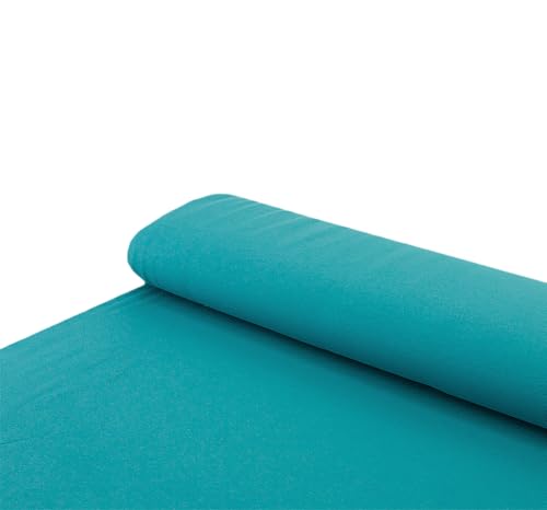 Baumwoll Sweatstoff Stoff angeraut kuschelweich einfarbig petrol - Meterware ab 25 x 155 cm - Stoff zum Nähen Baumwoll Sweatstoff Stoff angeraut kuschelweich einfarbig petrol - Meterware ab 25 x 155 cm - Stoff zum Nähen von Nadeltraum