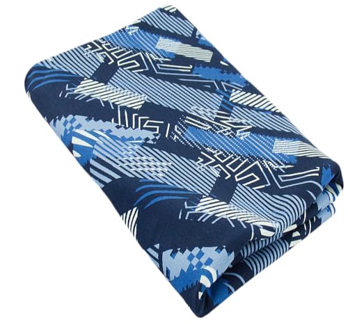 Baumwollstoff | Jerseystoff | Kinderstoff geometrische grafische Muster | 94% Baumwolle, 6% Elasthan | weich, stapazierfähig, elastisch, vielseitig zum Nähen | 100 cm x 150 cm | blau navy Baumwollstoff | Jerseystoff | Kinderstoff geometrische grafische Muster | 94% Baumwolle, 6% Elasthan | weich, stapazierfähig, elastisch, vielseitig zum Nähen | 100 cm x 150 cm | blau navy von Nadeltraum