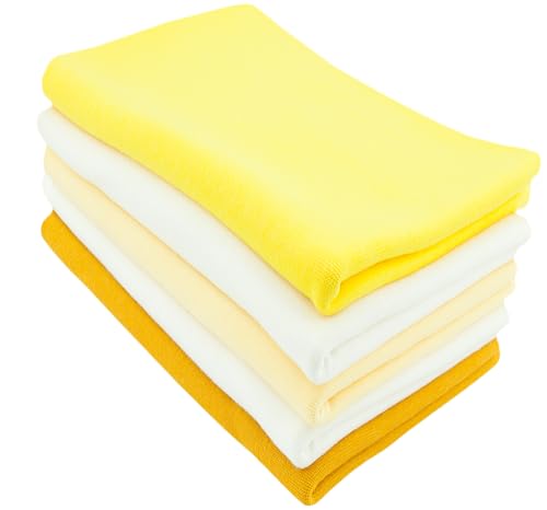 Baumwollstoff l Bündchenstoff l Bündchen SET Paket l Schlauchware l 95% Baumwolle, 5% Elasthan | elastisch, weich, vielseitig | 5 x 25 cm x 35/70 cm l Gelbtöne Baumwollstoff l Bündchenstoff l Bündchen SET Paket l Schlauchware l 95% Baumwolle, 5% Elasthan | elastisch, weich, vielseitig | 5 x 25 cm x 35/70 cm l Gelbtöne von Nadeltraum