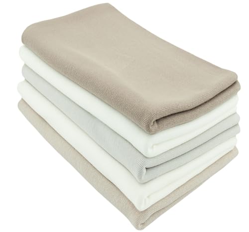 Baumwollstoff l Bündchenstoff l Bündchen SET Paket l Schlauchware l 95% Baumwolle, 5% Elasthan | elastisch, weich, vielseitig | 5 x 25 cm x 35/70 cm l Naturtöne hell Baumwollstoff l Bündchenstoff l Bündchen SET Paket l Schlauchware l 95% Baumwolle, 5% Elasthan | elastisch, weich, vielseitig | 5 x 25 cm x 35/70 cm l Naturtöne hell von Nadeltraum