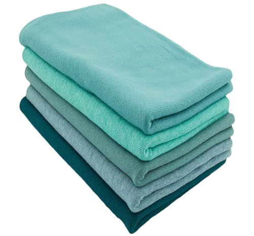 Baumwollstoff l Bündchenstoff l Bündchen SET Paket l Schlauchware l 95% Baumwolle, 5% Elasthan | elastisch, weich, vielseitig | 5 x 50 cm x 35/70 cm l Petroltöne Baumwollstoff l Bündchenstoff l Bündchen SET Paket l Schlauchware l 95% Baumwolle, 5% Elasthan | elastisch, weich, vielseitig | 5 x 50 cm x 35/70 cm l Petroltöne von Nadeltraum