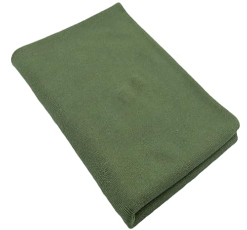 Bündchenstoff Schlauchware | 95% Baumwolle, 5% Elasthan | elastisch, weich, vielseitig | 50 cm x 35/70 cm | armygrün von Nadeltraum