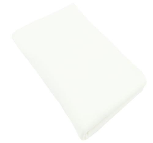Bündchenstoff Schlauchware | 95% Baumwolle, 5% Elasthan | elastisch, weich, vielseitig | 50 cm x 35/70 cm | beige hell von Nadeltraum