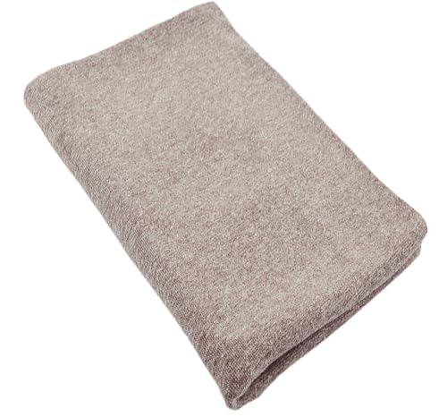 Bündchenstoff Schlauchware | 95% Baumwolle, 5% Elasthan | elastisch, weich, vielseitig | 50 cm x 35/70 cm | braun meliert von Nadeltraum