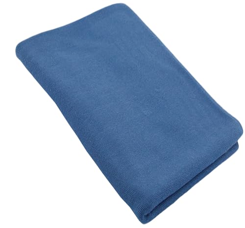 Bündchenstoff Schlauchware | 95% Baumwolle, 5% Elasthan | elastisch, weich, vielseitig | 50 cm x 35/70 cm | dunkel jeansblau von Nadeltraum