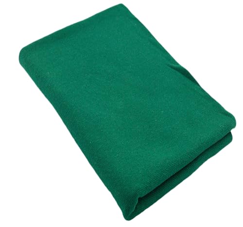 Bündchenstoff Schlauchware | 95% Baumwolle, 5% Elasthan | elastisch, weich, vielseitig | 50 cm x 35/70 cm | grün dunkel von Nadeltraum