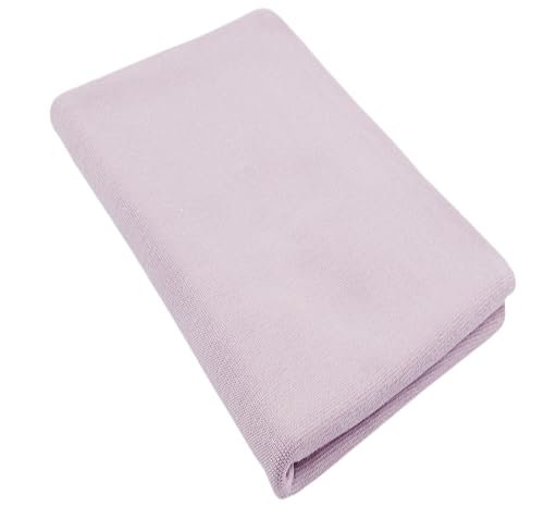 Bündchenstoff Schlauchware | 95% Baumwolle, 5% Elasthan | elastisch, weich, vielseitig | 50 cm x 35/70 cm | hellviolett von Nadeltraum