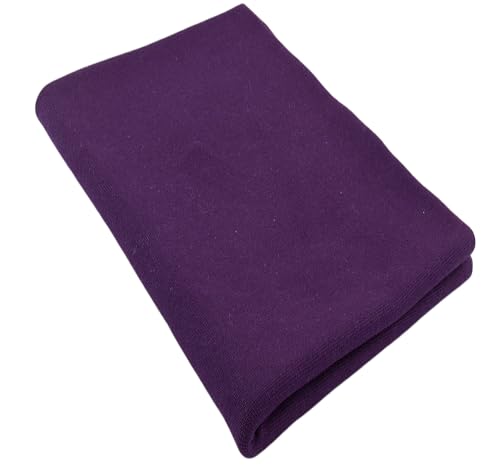 Bündchenstoff Schlauchware | 95% Baumwolle, 5% Elasthan | elastisch, weich, vielseitig | 50 cm x 35/70 cm | violett von Nadeltraum