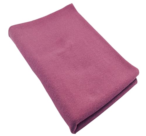 Bündchenstoff Schlauchware | 95% Baumwolle, 5% Elasthan | elastisch, weich, vielseitig | 50 cm x 35/70 cm | weinrot von Nadeltraum