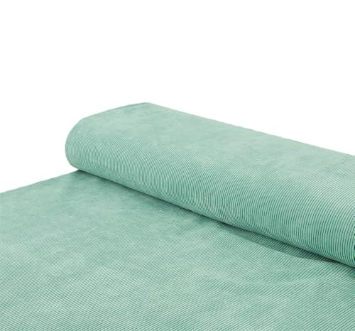 Cord Stoff Hochwertiger Cordstoff für kreative Projekte altgrün - Meterware ab 25 x 150 cm - Stoff zum Nähen von Nadeltraum
