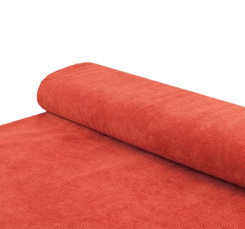 Cord Stoff Hochwertiger Cordstoff für kreative Projekte dunkelrot - Meterware ab 25 x 150 cm - Stoff zum Nähen von Nadeltraum