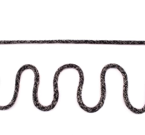 Kordel Band Hoodieband Baumwollkordel schwarz meliert 100 cm - Band zum Basteln und Nähen Kordel Band Hoodieband Baumwollkordel schwarz meliert 100 cm - Band zum Basteln und Nähen von Nadeltraum