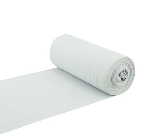 Nadeltraum Baumwoll - Bündchenstoff Bündchen Schlauchware hellgrau - Meterware ab 25 cm x 35/70 cm - Stoff zum Nähen Nadeltraum Baumwoll - Bündchenstoff Bündchen Schlauchware hellgrau - Meterware ab 25 cm x 35/70 cm - Stoff zum Nähen von Nadeltraum