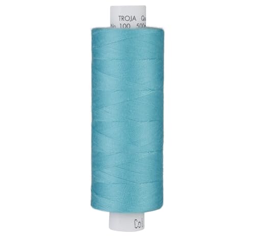 Nähgarn Nähmaschine AMANN TROJA Nähfaden Allesnäher Universal 500 cm aquamarin von Nadeltraum
