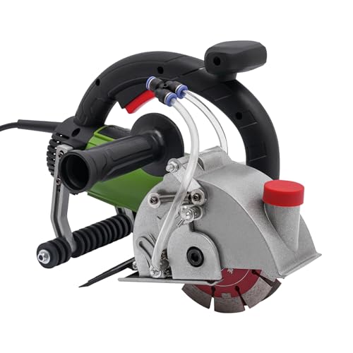 1800W Mauernutfräse Maschine, 7000 U/min Betonfräse Schlitzmaschine Sägetiefe 0-37 mm, Wand Chaser Maschine Sägebreite 50mm, Betonsäge Nass Nutfräser für Ziegel Granit Marmor Beton Cutter von NadineDutol