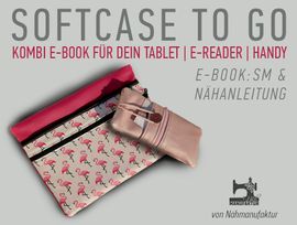 Softcase to Go Kombi E-Book Handy Tablet E-reader von Näh-Manufaktur