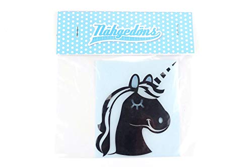 Einhorn | Reflektierendes Bügelbild | Reflektor | Reflektorfolie zum Aufbügeln | 10 cm Schwarz Einhorn | Reflektierendes Bügelbild | Reflektor | Reflektorfolie zum Aufbügeln | 10 cm Schwarz von Nähgedöns.de