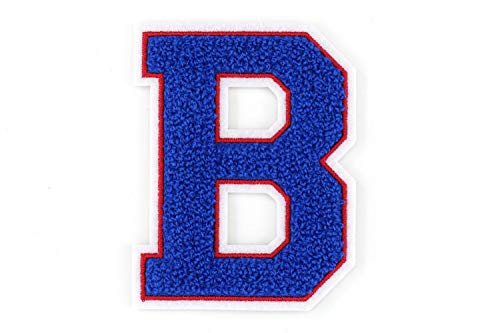Frottee Buchstabe A-Z | Blau, Rot, Weiß | 9,5 cm hoch | Varsity Letter B Frottee Buchstabe A-Z | Blau, Rot, Weiß | 9,5 cm hoch | Varsity Letter B von Nähgedöns.de