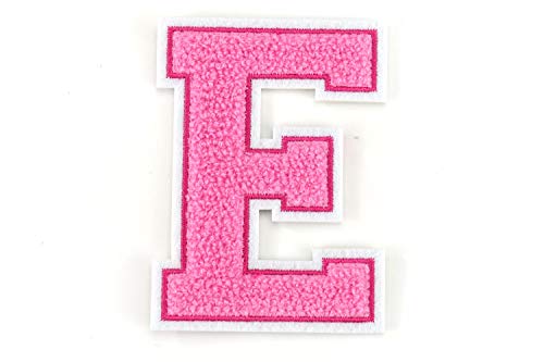 Frottee Buchstabe A-Z | Rosa, Pink, Weiß | 9,5 cm hoch | Varsity Letter E Frottee Buchstabe A-Z | Rosa, Pink, Weiß | 9,5 cm hoch | Varsity Letter E von Naehgedoens.de