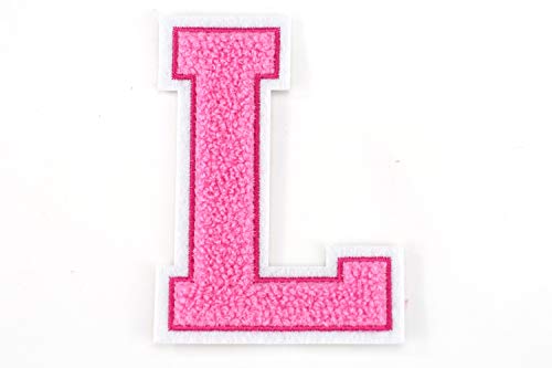 Frottee Buchstabe A-Z | Rosa, Pink, Weiß | 9,5 cm hoch | Varsity Letter L Frottee Buchstabe A-Z | Rosa, Pink, Weiß | 9,5 cm hoch | Varsity Letter L von Naehgedoens.de