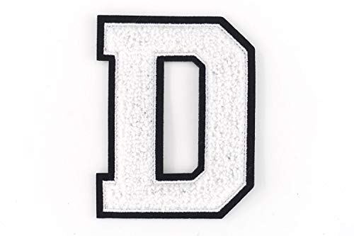 Nähgedöns.de Frottee Buchstabe D | Weiß, Schwarz | 9,5 cm hoch | Varsity Letter Nähgedöns.de Frottee Buchstabe D | Weiß, Schwarz | 9,5 cm hoch | Varsity Letter von Nähgedöns.de