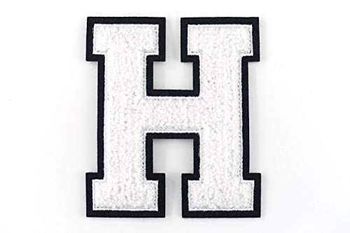 Nähgedöns.de Frottee Buchstabe H | Weiß, Schwarz | 9,5 cm hoch | Varsity Letter Nähgedöns.de Frottee Buchstabe H | Weiß, Schwarz | 9,5 cm hoch | Varsity Letter von Nähgedöns.de