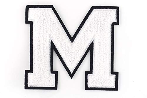 Nähgedöns.de Frottee Buchstabe M | Weiß, Schwarz | 9,5 cm hoch | Varsity Letter Nähgedöns.de Frottee Buchstabe M | Weiß, Schwarz | 9,5 cm hoch | Varsity Letter von Nähgedöns.de