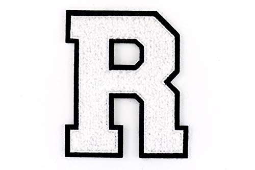 Nähgedöns.de Frottee Buchstabe A-Z | Weiß, Schwarz | 9,5 cm hoch | Varsity Letter R Nähgedöns.de Frottee Buchstabe A-Z | Weiß, Schwarz | 9,5 cm hoch | Varsity Letter R von Nähgedöns.de