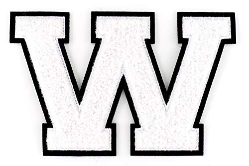 Nähgedöns.de Frottee Buchstabe W | Weiß, Schwarz | 9,5 cm hoch | Varsity Letter Nähgedöns.de Frottee Buchstabe W | Weiß, Schwarz | 9,5 cm hoch | Varsity Letter von Nähgedöns.de