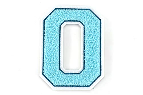 Frottee Zahl 0-9 | Türkis, Petrol, Weiß | 9,5 cm hoch | Varsity Number 0 Frottee Zahl 0-9 | Türkis, Petrol, Weiß | 9,5 cm hoch | Varsity Number 0 von Naehgedoens.de