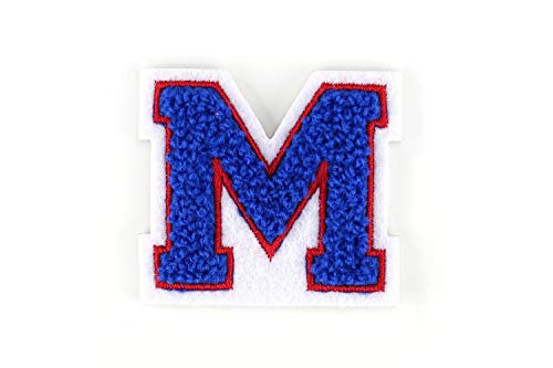 Kleine Frottee-Buchstaben 4,2 cm hoch | Blau, Rot, Weiß | Varsity Letter Kleine Frottee-Buchstaben 4,2 cm hoch | Blau, Rot, Weiß | Varsity Letter von Naehgedoens.de