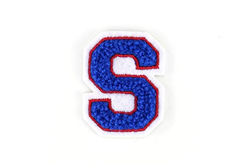 Kleine Frottee-Buchstaben 4,2 cm hoch | Blau, Rot, Weiß | Varsity Letter Kleine Frottee-Buchstaben 4,2 cm hoch | Blau, Rot, Weiß | Varsity Letter von Naehgedoens.de