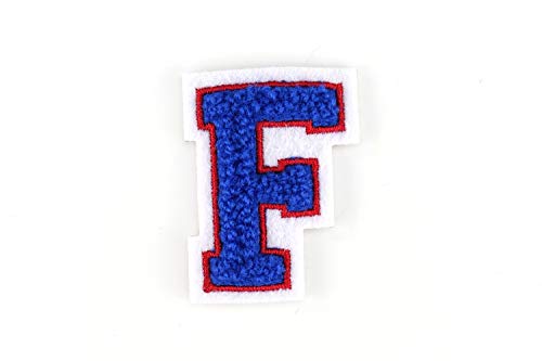 Kleine Frottee-Buchstaben 4,2 cm hoch | Blau, Rot, Weiß | Varsity Letter Kleine Frottee-Buchstaben 4,2 cm hoch | Blau, Rot, Weiß | Varsity Letter von Naehgedoens.de