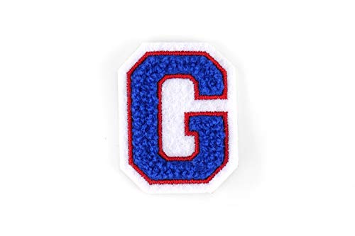 Kleine Frottee-Buchstaben 4,2 cm hoch | Blau, Rot, Weiß | Varsity Letter Kleine Frottee-Buchstaben 4,2 cm hoch | Blau, Rot, Weiß | Varsity Letter von Naehgedoens.de