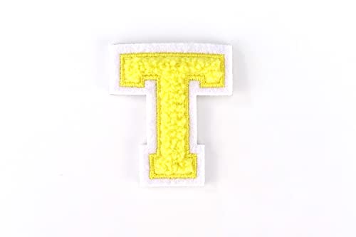 Kleine Frottee-Buchstaben 4,2 cm hoch | Gelb, Weiß | Varsity Letter Kleine Frottee-Buchstaben 4,2 cm hoch | Gelb, Weiß | Varsity Letter von Tokiso
