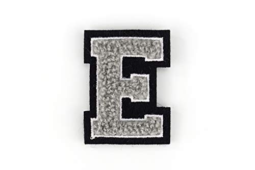 Kleine Frottee-Buchstaben 4,2 cm hoch | Grau, Weiß, Schwarz | Varsity Letter Kleine Frottee-Buchstaben 4,2 cm hoch | Grau, Weiß, Schwarz | Varsity Letter von Naehgedoens.de