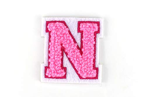 Kleine Frottee-Buchstaben 4,2 cm hoch | Rosa, Pink, Weiß | Varsity Letter Kleine Frottee-Buchstaben 4,2 cm hoch | Rosa, Pink, Weiß | Varsity Letter von Naehgedoens.de