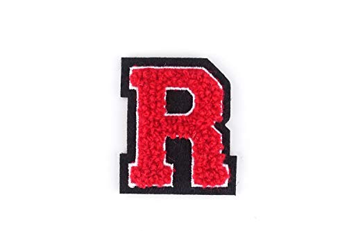 Kleine Frottee-Buchstaben 4,2 cm hoch | Rot, Weiß, Schwarz | Varsity Letter Kleine Frottee-Buchstaben 4,2 cm hoch | Rot, Weiß, Schwarz | Varsity Letter von Naehgedoens.de