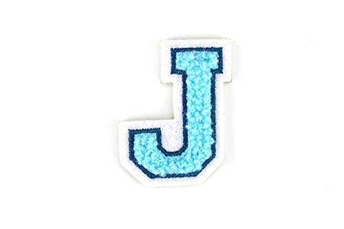 Kleine Frottee-Buchstaben 4,2 cm hoch | Türkis, Petrol, Weiß | Varsity Letter Kleine Frottee-Buchstaben 4,2 cm hoch | Türkis, Petrol, Weiß | Varsity Letter von Naehgedoens.de