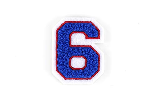 Kleine Frottee-Zahlen 4,2 cm hoch | Blau, Rot, Weiß | Varsity Number 0-9 Kleine Frottee-Zahlen 4,2 cm hoch | Blau, Rot, Weiß | Varsity Number 0-9 von Naehgedoens.de