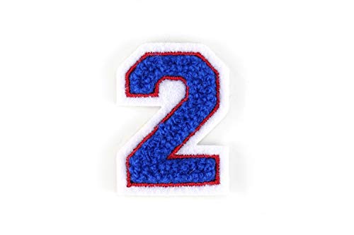 Kleine Frottee-Zahlen 4,2 cm hoch | Blau, Rot, Weiß | Varsity Number 0-9 Kleine Frottee-Zahlen 4,2 cm hoch | Blau, Rot, Weiß | Varsity Number 0-9 von Naehgedoens.de