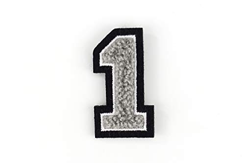 Kleine Frottee-Zahlen 4,2 cm hoch | Grau, Weiß, Schwarz | Varsity Number 0-9 Kleine Frottee-Zahlen 4,2 cm hoch | Grau, Weiß, Schwarz | Varsity Number 0-9 von Naehgedoens.de