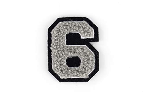 Kleine Frottee-Zahlen 4,2 cm hoch | Grau, Weiß, Schwarz | Varsity Number 0-9 Kleine Frottee-Zahlen 4,2 cm hoch | Grau, Weiß, Schwarz | Varsity Number 0-9 von Naehgedoens.de