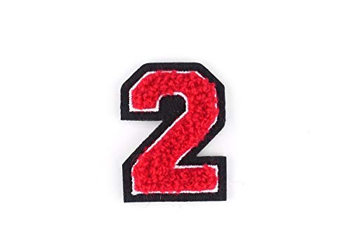 Kleine Frottee-Zahlen 4,2 cm hoch | Rot, Weiß, Schwarz | Varsity Number 0-9 Kleine Frottee-Zahlen 4,2 cm hoch | Rot, Weiß, Schwarz | Varsity Number 0-9 von Naehgedoens.de