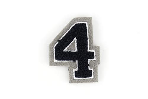 Kleine Frottee-Zahlen 4,2 cm hoch | Schwarz, Weiß, Grau | Varsity Number 0-9 Kleine Frottee-Zahlen 4,2 cm hoch | Schwarz, Weiß, Grau | Varsity Number 0-9 von Naehgedoens.de